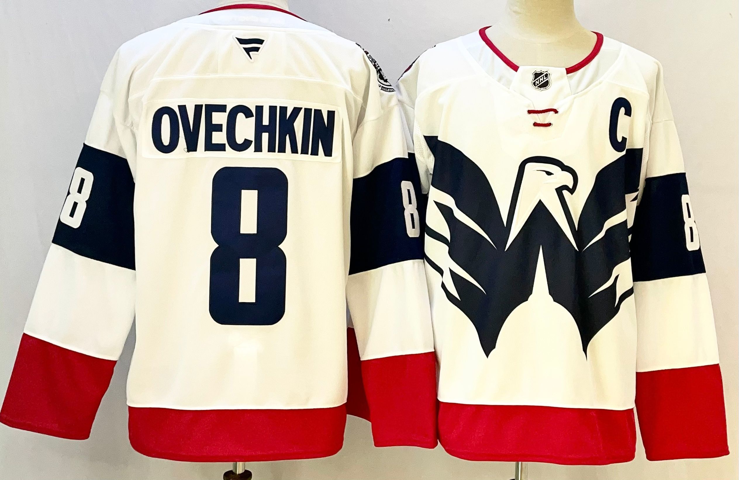 Men Washington Capitals #8 Ovechkin White 2026 Adidias NHL Jersey style 001